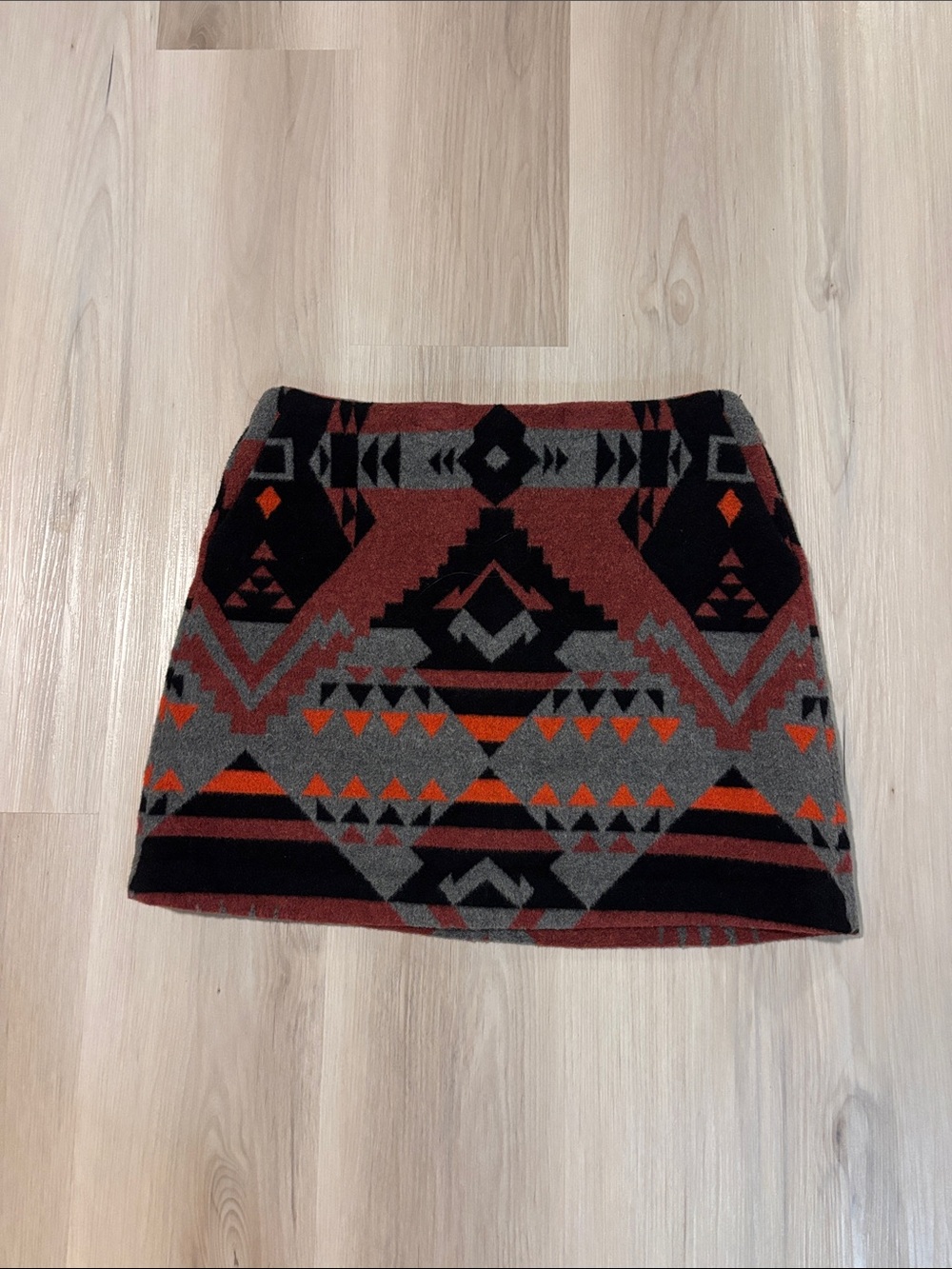 GAP wool blend Southwestern print skirt